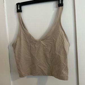 lululemon cropped align tank beige